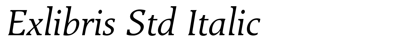 Exlibris Std Italic
